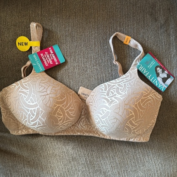 Vanity Fair, Beige, T-Shirt bra size 36DD, full coverage, no wire, NWT - Picture 2 of 10